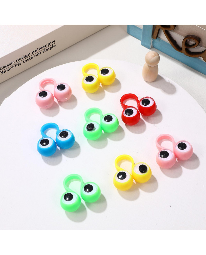 50 Pcs Doigt Jouet Éducatif Intelligent Doigt Jouet Grands Yeux Doigt Bague Marionnettes Drôle Doigt Jeu Jouet [...]