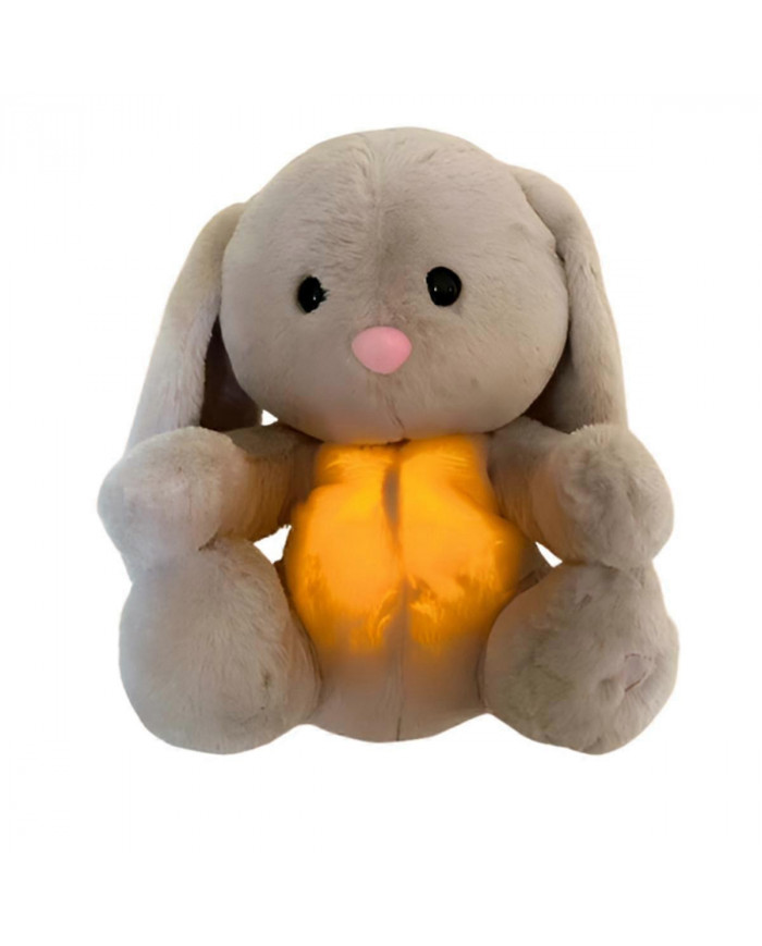 Bébé Respiration Lapin Bébé Lapin Apaisant Poupée En Peluche Jouet Bébé Enfants Apaisant Musique Compagnon De Sommeil