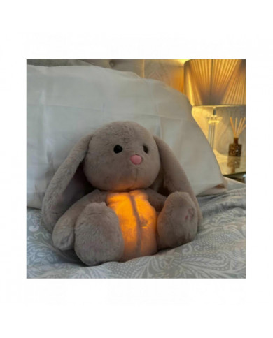 Bébé Respiration Lapin Bébé Lapin Apaisant Poupée En Peluche Jouet Bébé Enfants Apaisant Musique Compagnon De Sommeil
