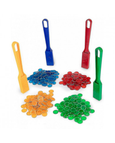 Baguettes de bingo magnétiques, pack de 4 - En vrac pour les soirées de jeux en famille pour les aînés - Kits de [...]