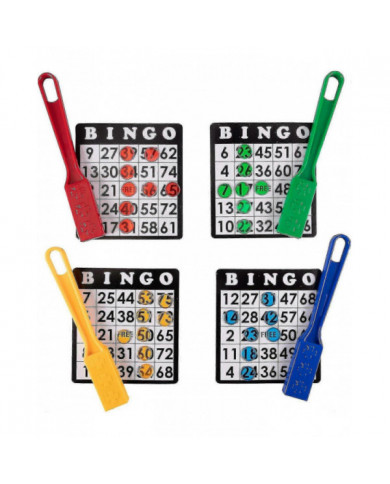 Baguettes de bingo magnétiques, pack de 4 - En vrac pour les soirées de jeux en famille pour les aînés - Kits de [...]