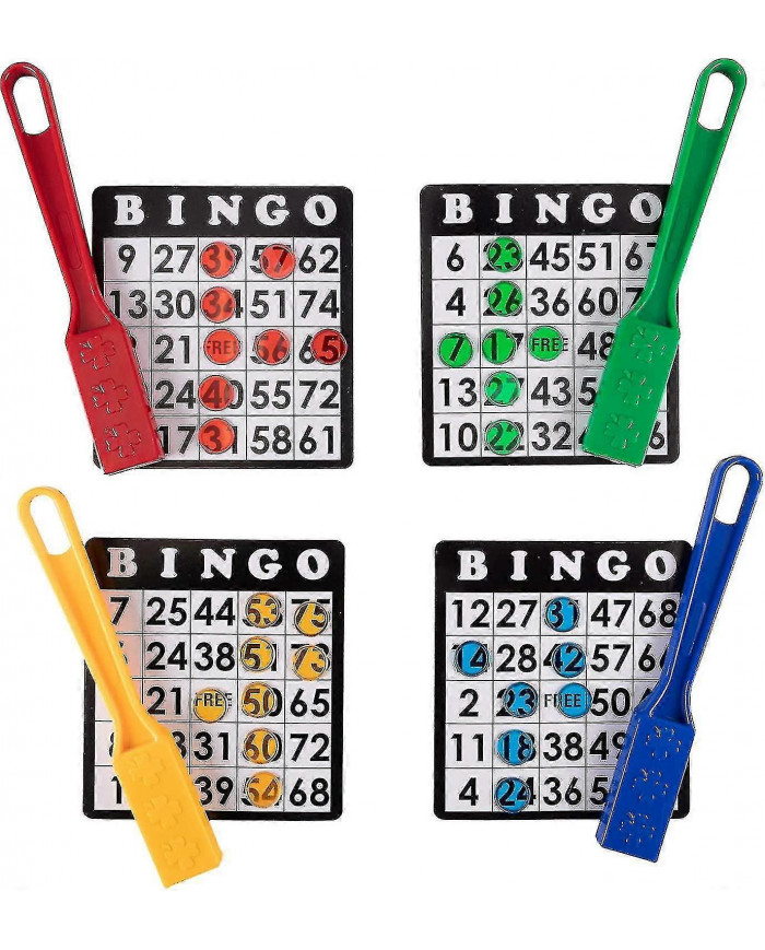 Baguettes de bingo magnétiques, pack de 4 - En vrac pour les soirées de jeux en famille pour les aînés - Kits de [...]