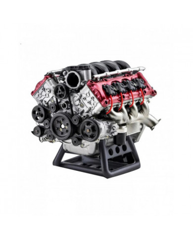 Kit d’assemblage de modèle de moteur à combustion interne V8 RC Moteur de simulation complet adapté à la voiture [...]