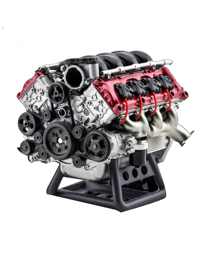 Kit d’assemblage de modèle de moteur à combustion interne V8 RC Moteur de simulation complet adapté à la voiture [...]