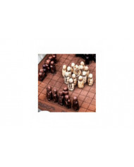 Jeu de société Hnefatafl, jeu d’échecs viking, jeu d’échecs en bois, ensemble de voyage adulte / enfant avec boîte [...]