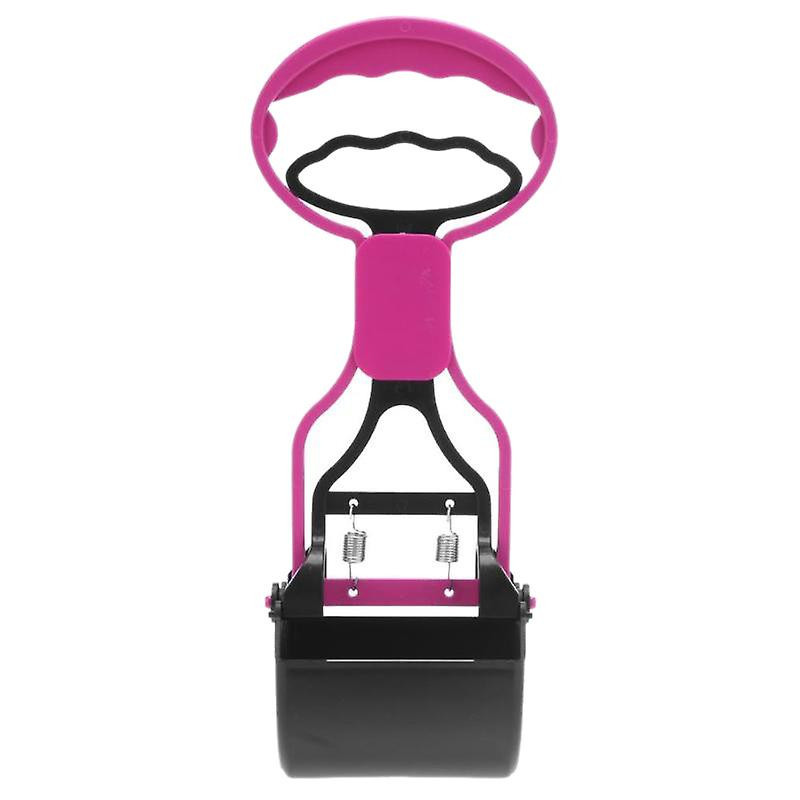 Long Handle Pet Pick Up Outdoor Cleaning Waste Clip Out Pet Pick Up Clip Road Garbage Picker-Red