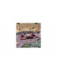 Jeu de société Hnefatafl, jeu d’échecs viking, jeu d’échecs en bois, ensemble de voyage adulte / enfant avec boîte [...]