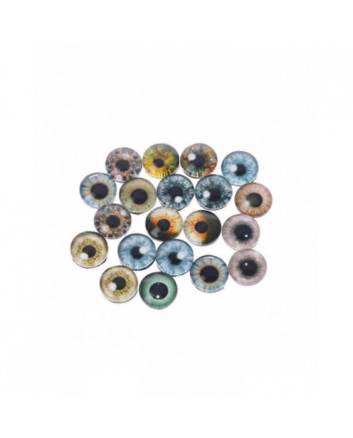 20Pcs Glass Doll Eyes Animal DIY Crafts Eyeballs For Dinosaur Eye Accessories Jewelry Making Handmade 8mm/12mm/18mm