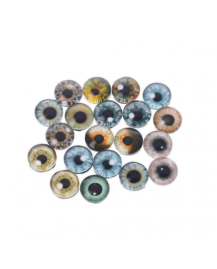 20Pcs Glass Doll Eyes Animal DIY Crafts Eyeballs For Dinosaur Eye Accessories Jewelry Making Handmade 8mm/12mm/18mm