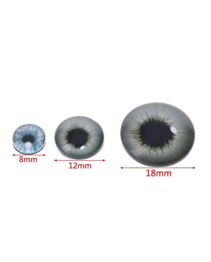 20Pcs Glass Doll Eyes Animal DIY Crafts Eyeballs For Dinosaur Eye Accessories Jewelry Making Handmade 8mm/12mm/18mm