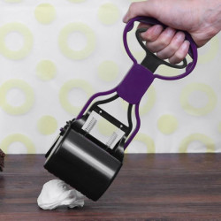 Long Handle Pet Pick Up Outdoor Cleaning Waste Clip Out Pet Pick Up Clip Road Garbage Picker-Red