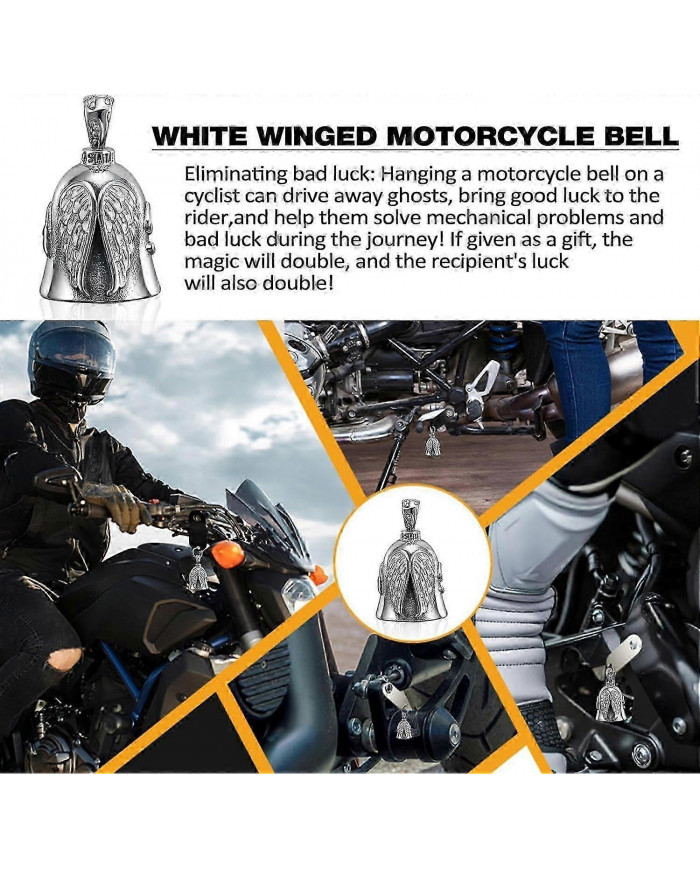 Motorcycle Bell, Biker Riding Bell, Good Luck Bell For Motorcycle,3D Angel Riding Bell, Lu