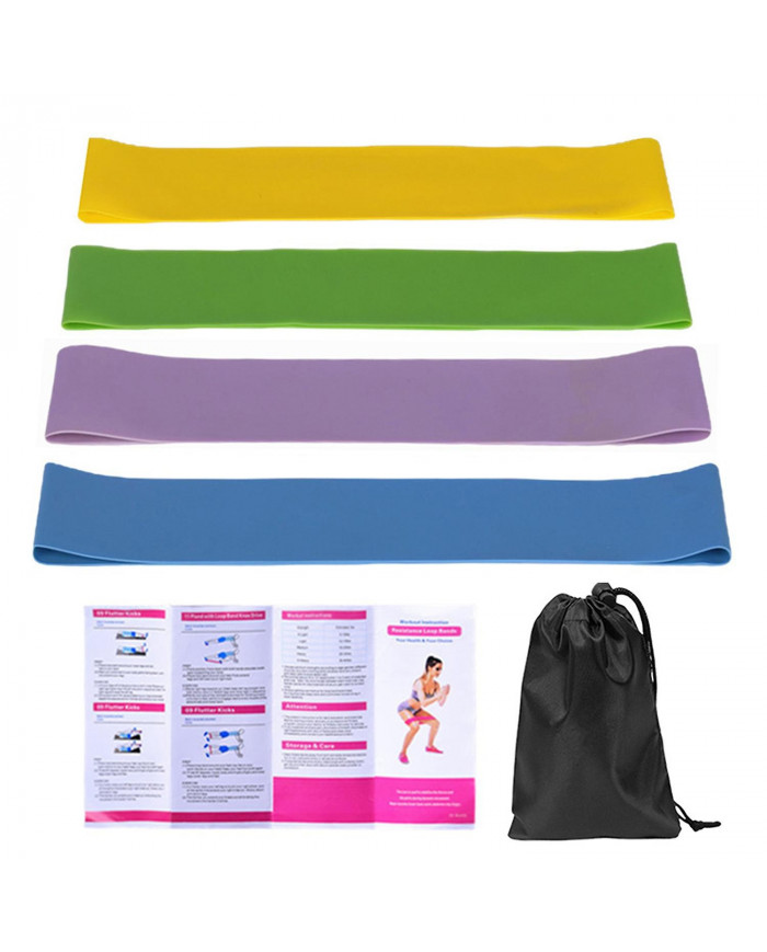 Pack de 4 Bandes de Boucle De Résistance D’exercice Latex Gym Fitness Boucles De Musculation Bandes Bandes [...]