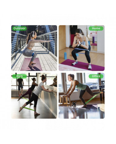 Pack de 4 Bandes de Boucle De Résistance D’exercice Latex Gym Fitness Boucles De Musculation Bandes Bandes [...]