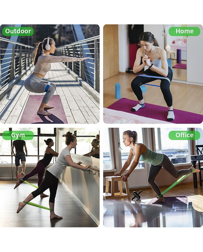 Pack de 4 Bandes de Boucle De Résistance D’exercice Latex Gym Fitness Boucles De Musculation Bandes Bandes [...]