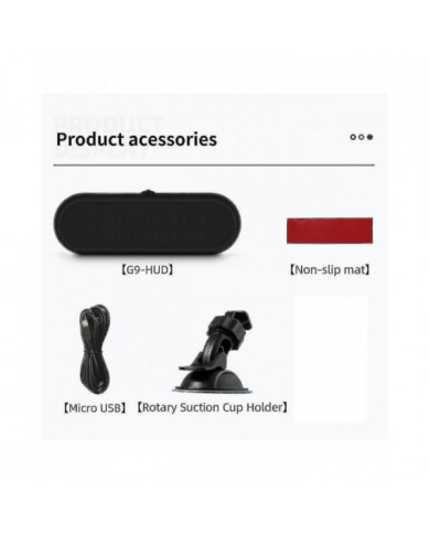 Compteur de vitesse GPS de voiture numérique : Hud de voiture avec vitesse, direction de conduite de boussole, [...]