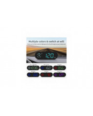 Compteur de vitesse GPS de voiture numérique : Hud de voiture avec vitesse, direction de conduite de boussole, [...]