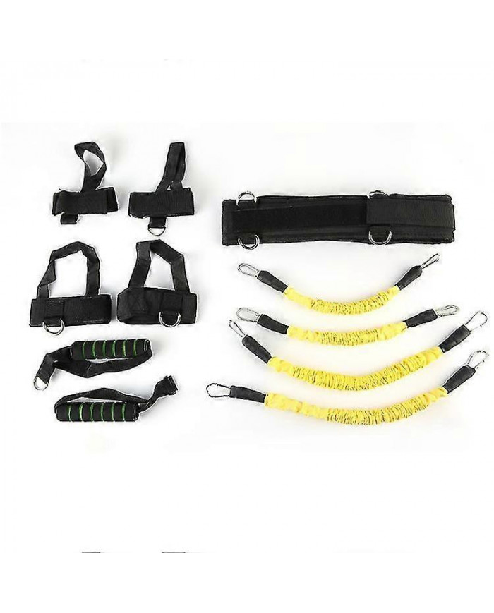 Bounce Trainer Fitness Resistance Band Boxing Suit Latex Tube Tension Corde Leg Waist Trainer