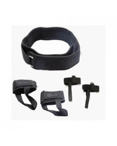 Bounce Trainer Fitness Resistance Band Boxing Suit Latex Tube Tension Corde Leg Waist Trainer