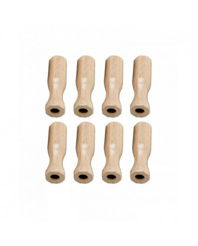 8x Soccer Table poignées Partie pour tables de baby-foot standard en bois léger noir