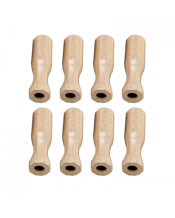 8x Soccer Table poignées Partie pour tables de baby-foot standard en bois léger noir