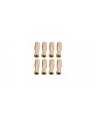 8x Soccer Table poignées Partie pour tables de baby-foot standard en bois léger noir