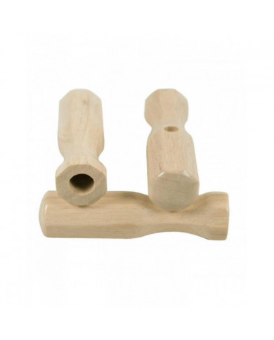 8x Soccer Table poignées Partie pour tables de baby-foot standard en bois léger noir