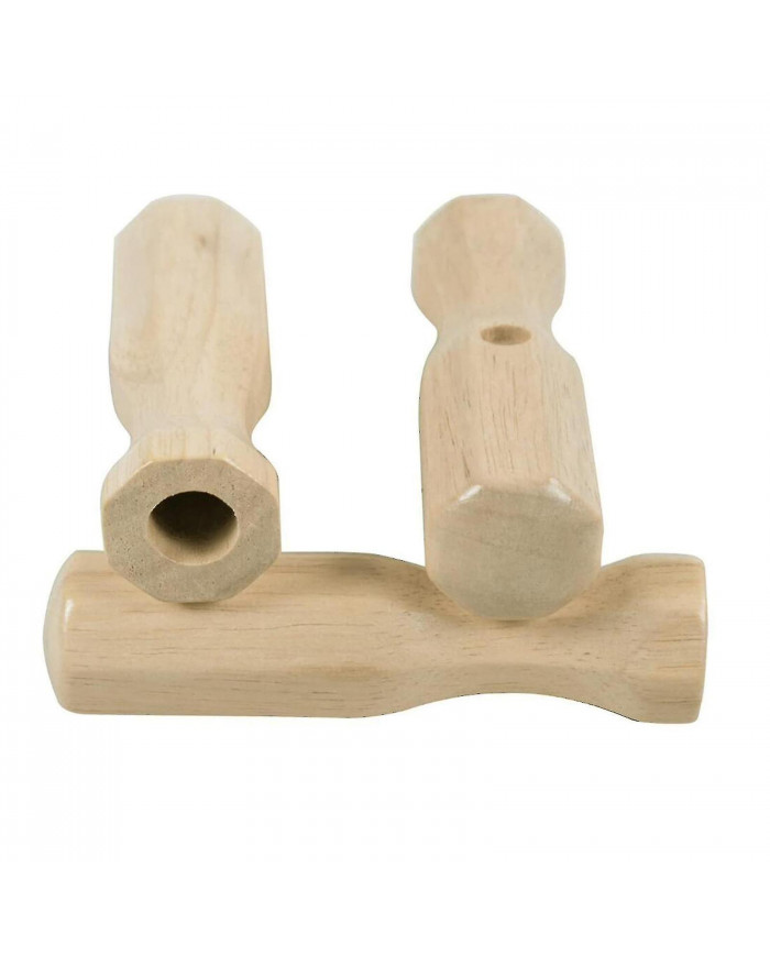 8x Soccer Table poignées Partie pour tables de baby-foot standard en bois léger noir