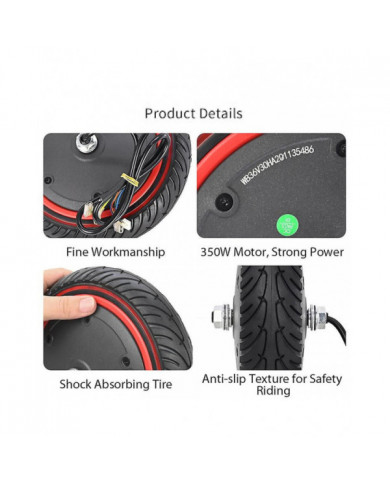 Pour Xiaomi 1S / Lite / M365 / M365 Pro / M365 Pro 2 / M365 Pro 3 Pneu de 8,5 pouces pour scooter électrique