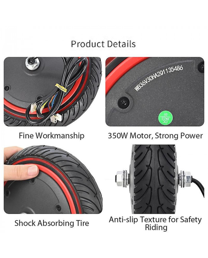 Pour Xiaomi 1S / Lite / M365 / M365 Pro / M365 Pro 2 / M365 Pro 3 Pneu de 8,5 pouces pour scooter électrique