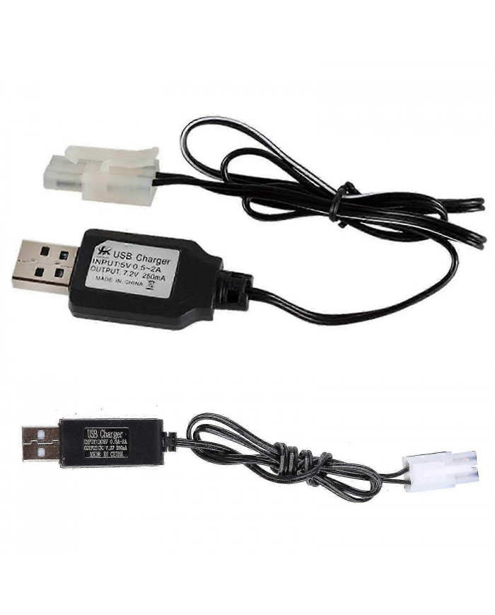 Chargeur pour 7.2v Ni-cd Ni-mh Entrée de batterie Ac 110v-240v Sortie 7.2v 250ma Avec Tamiya Ket-2p Plug Pour [...]