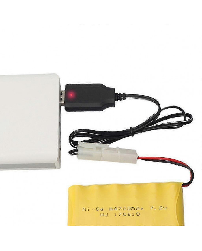 Chargeur pour 7.2v Ni-cd Ni-mh Entrée de batterie Ac 110v-240v Sortie 7.2v 250ma Avec Tamiya Ket-2p Plug Pour [...]