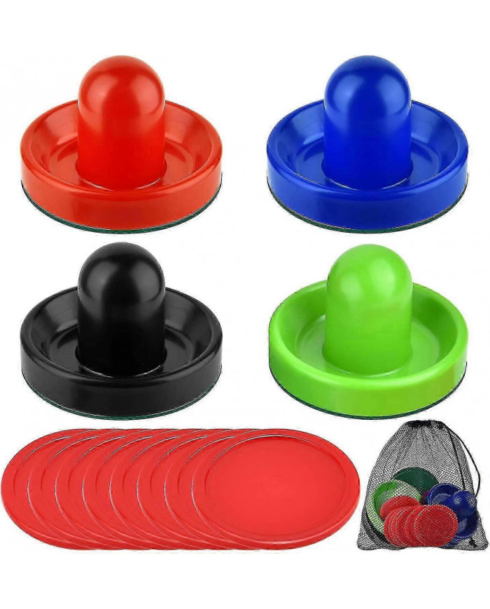 Air Field Hockey Set Hockey Table Accessories Hitter Set 4 Pushers, 8 Balls