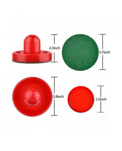 Air Field Hockey Set Hockey Table Accessories Hitter Set 4 Pushers, 8 Balls