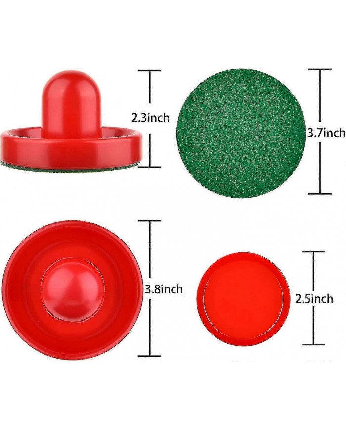 Air Field Hockey Set Hockey Table Accessories Hitter Set 4 Pushers, 8 Balls