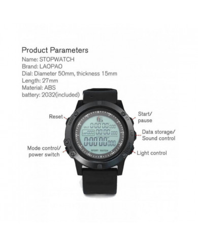 Stopwatch Digital Soccer Stop Watch Timer for Coaches 100 Lap Memory Water Resistant Countdown Stopwatch