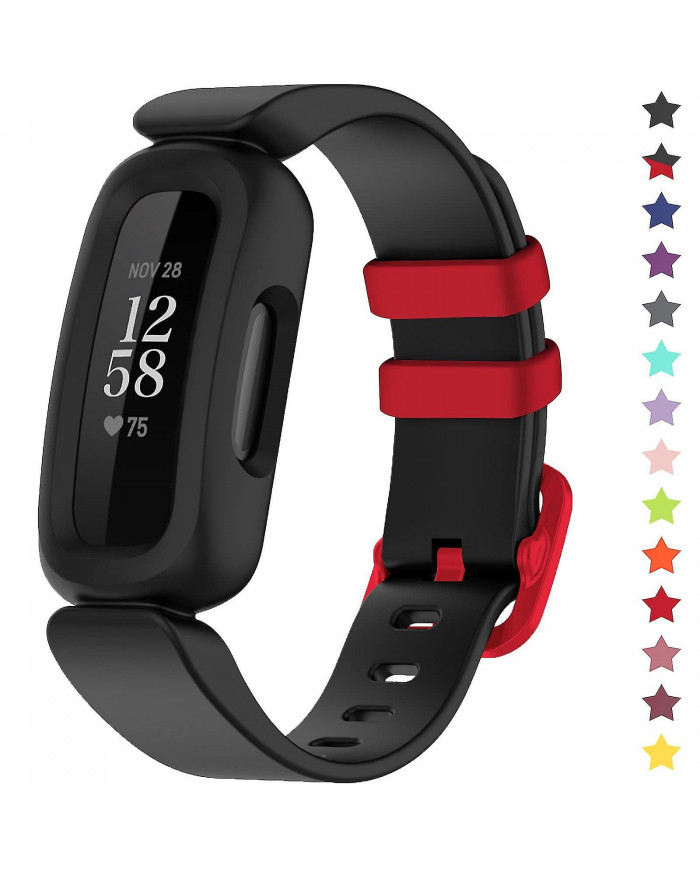 Bandes pour Fitbit Ace 3 Enfants Silicone Imperméable Bracelet Accessoires Sports Montre Bracelet Remplacement [...]