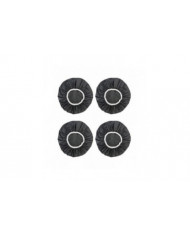 4Pcs Ménage Imperméable Bonnets de Douche, Bonnet de Natation, Ensemble De Cheveux De Bonnets De Douche Élastiques [...]