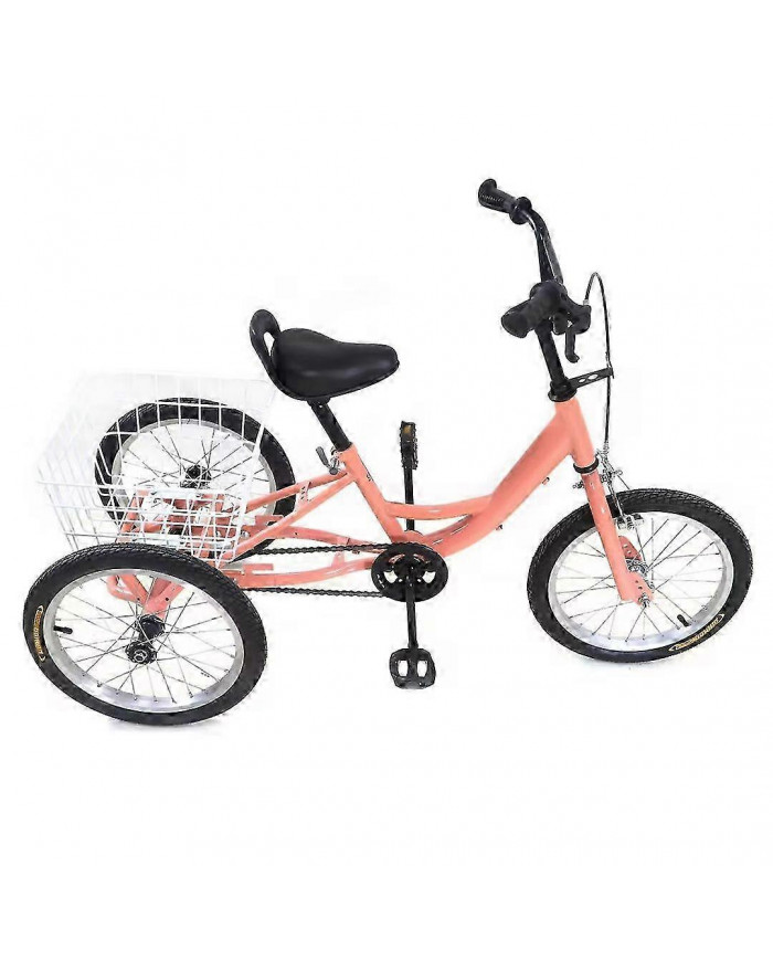 Tricycle pour enfants à vitesse unique de 16 pouces avec grand panier