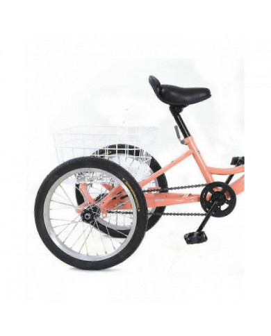 Tricycle pour enfants à vitesse unique de 16 pouces avec grand panier