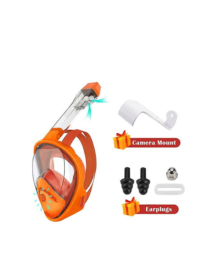 Plongée sous-marine Full Face Diving Mask Anti Fog Scuba Swim Masks Safe Anti Leak Double respiration Separation [...]