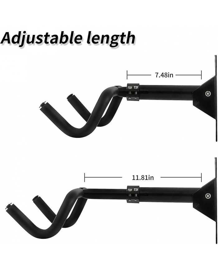 Bike Hanger Bike Wall Mount Bike Hook Holder Storage Rack for Indoor Storage Horizontal Adjustable