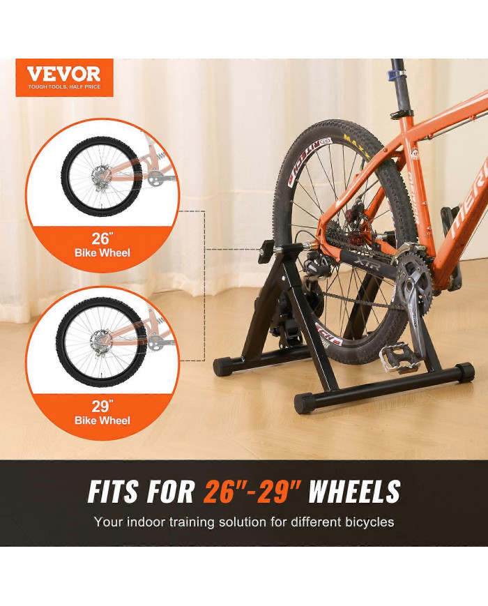 Support d’entraîneur de vélo, stationnaire magnétique, moteur à faible bruit, entraîneur de vélo pliant protable [...]