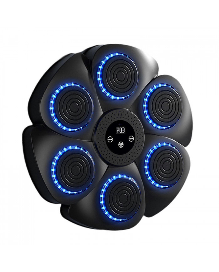 Music Boxing Machine Boxing Target Mat Fitness Electronic Boxing Wall Target Black No Gloves