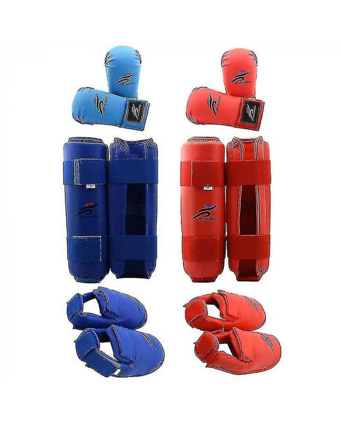 Taekwondo Karaté Boxe Jambe Main Protecteur de Pied Set Sparring Gear Shin Guard Bands Gants Sports Mma Enfants [...]