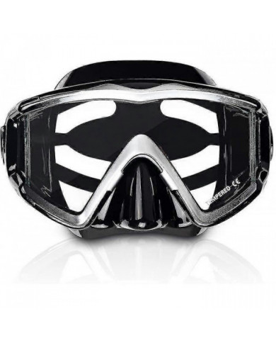 Masque de plongée panoramique pour adultes, masque de plongée en apnée en verre trempé, lunettes de natation [...]