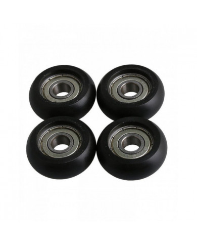 4 Ensembles Black Bearing Steel Guide Pulley Wheel Ball Bearing 8x32x12mm