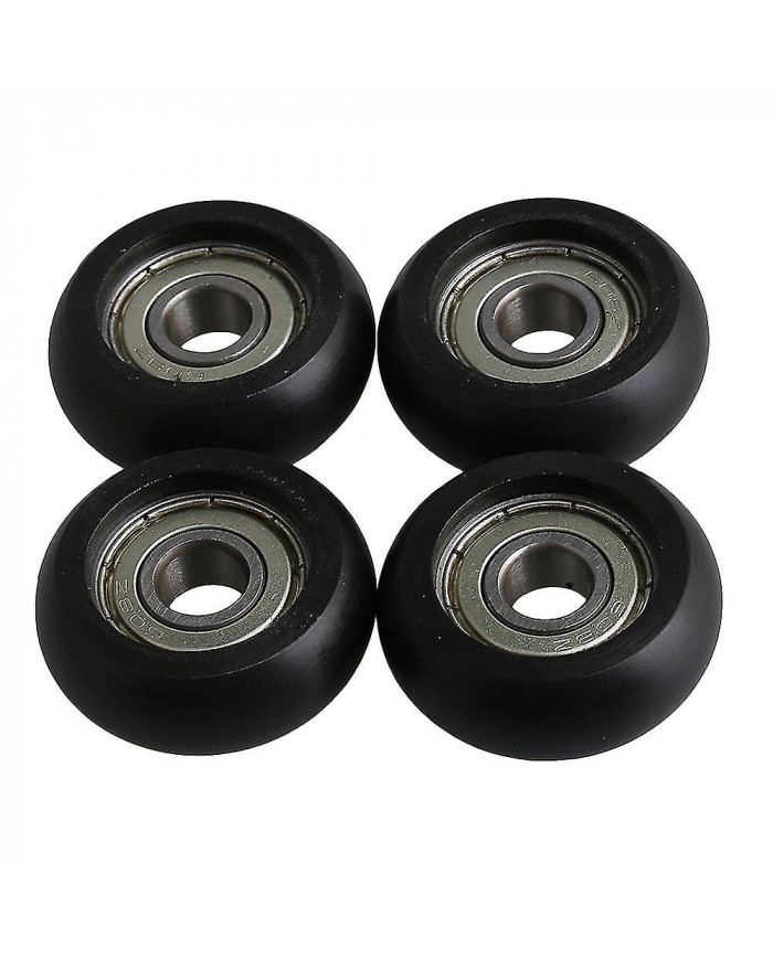 4 Ensembles Black Bearing Steel Guide Pulley Wheel Ball Bearing 8x32x12mm