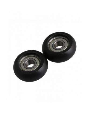 4 Ensembles Black Bearing Steel Guide Pulley Wheel Ball Bearing 8x32x12mm