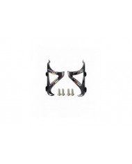 Porte-bidon de vélo de route VTT 3K Porte-bidon en fibre de carbone ultra léger 24G lumineux, 2pcs